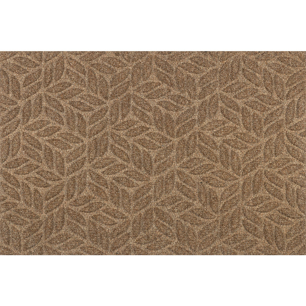 – Wohndesign-Shop BIENENKORB24 Kleen-Tex Fußmatte wash+dry Leaves Design Dune